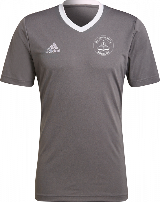 Adidas - Sports T-Shirt Kids - Grey four & weiß